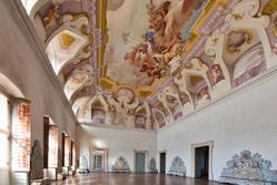 Fresken Halle in der venetische Villa in Verona