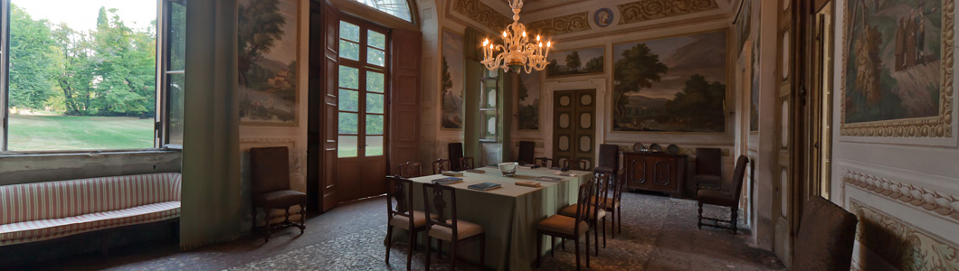 Virtual Tour of the Dining Room in the eighteenth-century Venetian Villa in Illasi